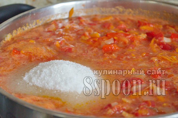 Лечо из болгарского перца на зиму с фасолью рецепт с фото_07