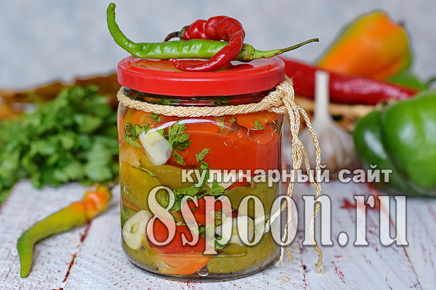 Лечо из болгарского перца на зиму с фасолью рецепт с фото_13