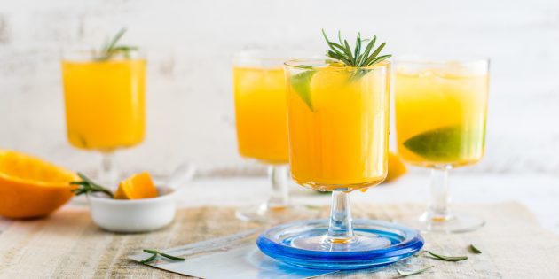 Рецепты соков. Апельсиновый лимонад