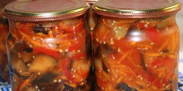 Вкусные баклажаны на зиму: Баклажаны с морковью, перцем и кетчупом