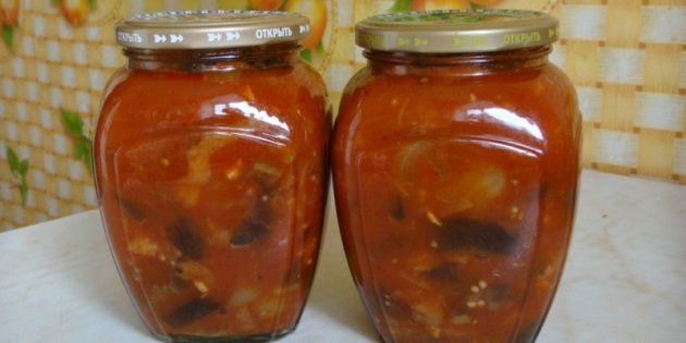 Баклажаны в томатном соусе Вкусные баклажаны на зиму: Баклажаны в томатном соусе