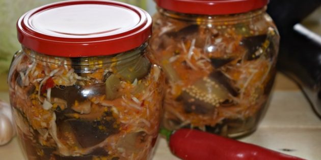 Баклажаны с капустой Баклажаны на зиму с капустой