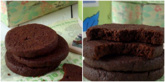 Печенье с какао и шоколадом Печенье с какао и шоколадом