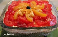 Салат из баклажанов с помидорами - рецепт с фото