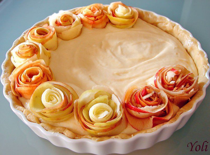 Яблочница- рецепт вкусного пирога с яблочными розами, фото № 2