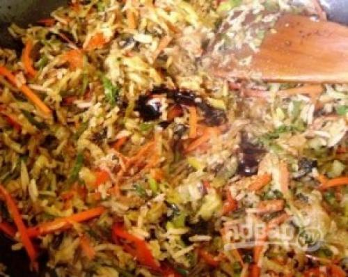 Тушеная пекинская капуста с рисом. Тушеная пекинская капуста