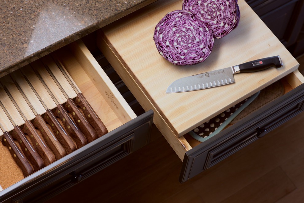хранение кухонных ножей