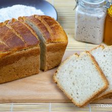 Пшеничный белый хлеб на ржаной закваске