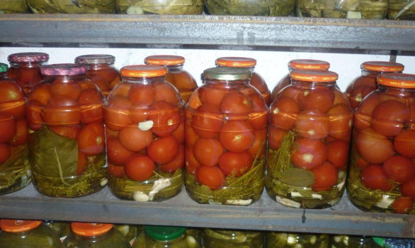 Хранение маринованных томатов