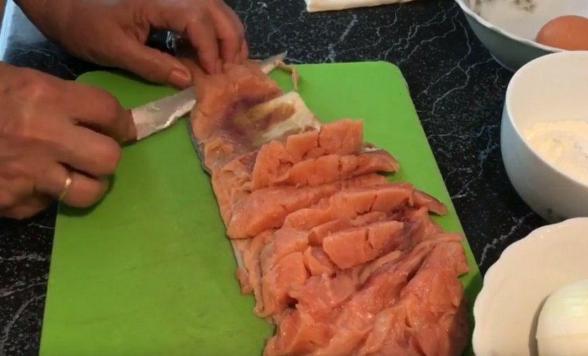 Слойки с горбушей
