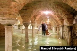 The flooded crypt of St Mark