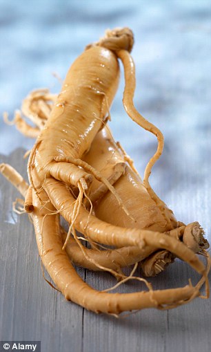 Ginseng root boosts energy levels and speeds up metabolism