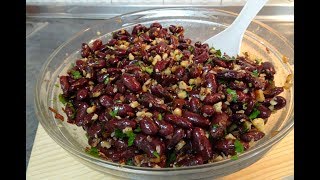 САЛАТ ИЗ КРАСНОЙ ФАСОЛИ С ГРЕЦКИМИ ОРЕХАМИ вкусный рецепт от Inga Avak САЛАТ ИЗ КРАСНОЙ ФАСОЛИ С ГРЕЦКИМИ ОРЕХАМИ вкусный рецепт от Inga Avak