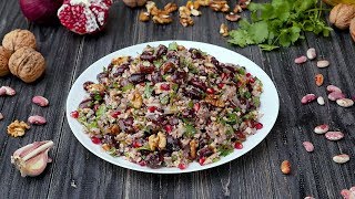 Как приготовить салат «Лобио» с гранатом - Рецепты от Со Вкусом Как приготовить салат «Лобио» с гранатом - Рецепты от Со Вкусом