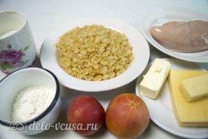 Макароны с курицей и сырным соусом: Ингредиенты