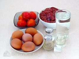Куриная печень с яйцом по-румынски: Ингредиенты