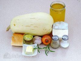 Тыквенный суп-пюре с плавленным сыром и сухариками: Ингредиенты