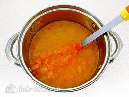 Тыквенный суп-пюре с плавленным сыром и сухариками: Сварить тыкву