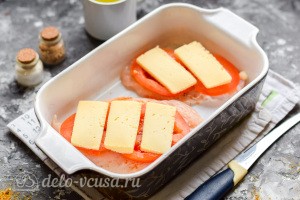 Добавляем сыр и отправляем в духовку