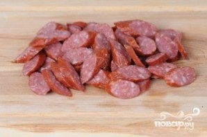 Сырный суп с копченостями - фото шаг 5
