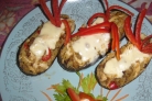 Курица с баклажанами и рисом