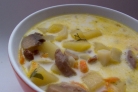 Щи с грибами и фасолью