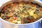 Пирог с рыбой и рисом