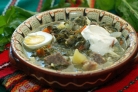 Щавелевый суп с мясом и яйцом