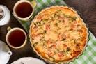 Пирог с рыбой и брокколи