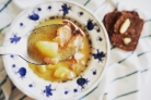 Финский суп с лососем и сливками