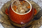 Горшочки с курицей и гречкой