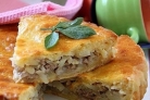 Пирог с мясом на кефире