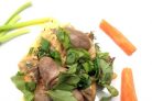 Жареные куриные сердечки со сметаной