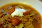Щи из кислой капусты с грибами