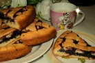 Пирог с черничным джемом