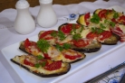 Баклажаны с чесноком и помидорами