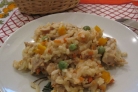 Ризотто с курицей и овощами