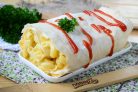 Макароны под сыром в лаваше