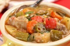 Жаркое из курицы, картофеля и сельдерея