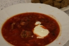Борщ красный из баранины