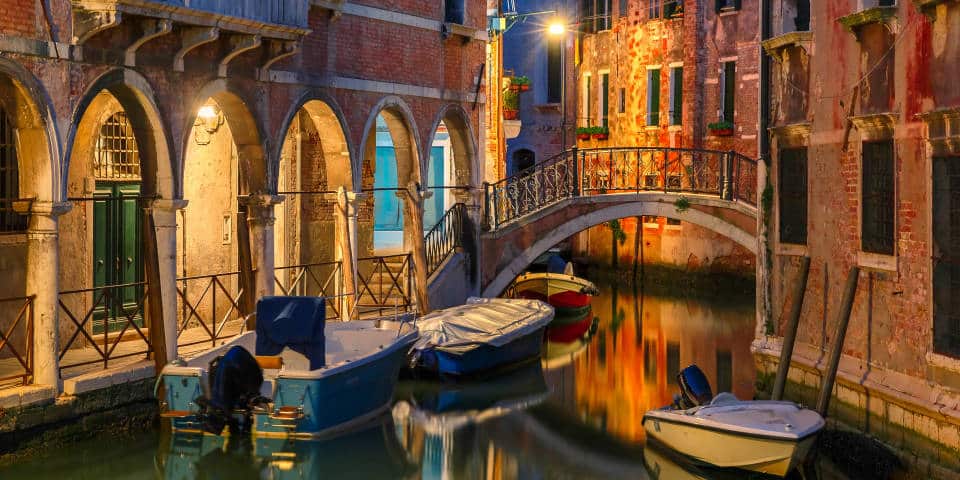 Романтика Венеции ночью