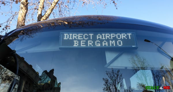 Прямой автобус из Милана в аэропорт Бергамо