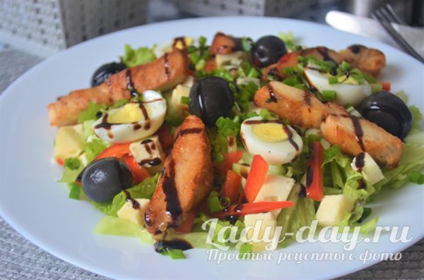 салат с куриной грудкой