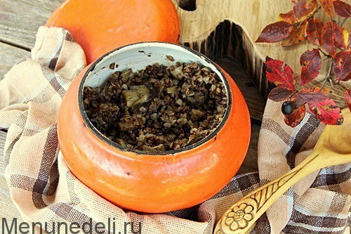 Гречневая каша с лесными грибами