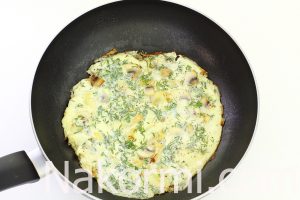 Омлет с шампиньонами