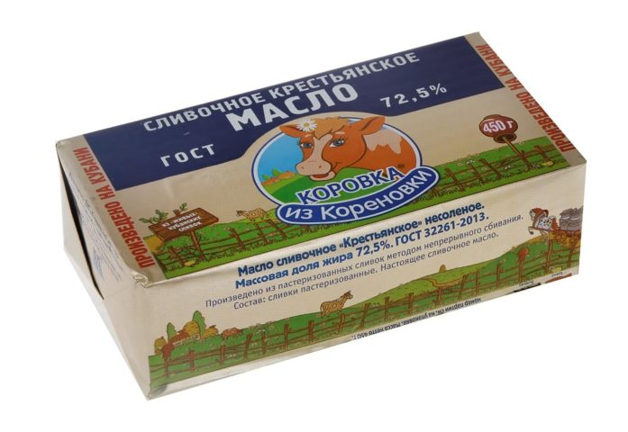Сливочное масло "Коровка из Кореновки"