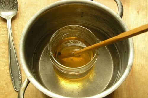 топим мед на водяной бане