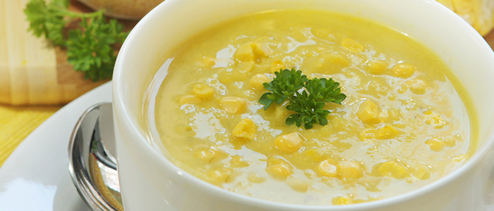 Кукурузный суп из крупы