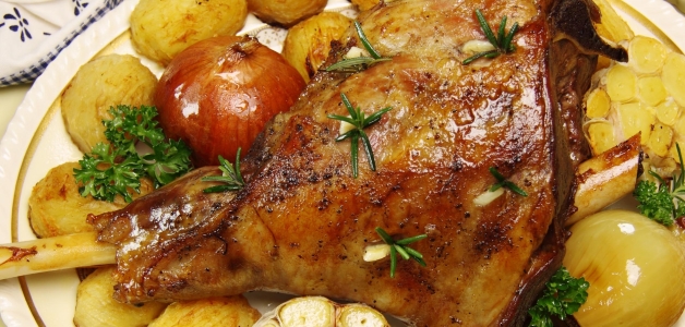 баранина в духовке с овощами