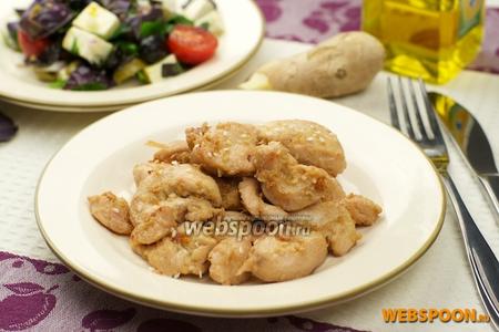 Фото рецепта Куриное филе в соевом соусе